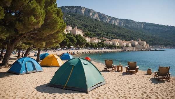 Top destinations de camping près des plages de la côte d'azur